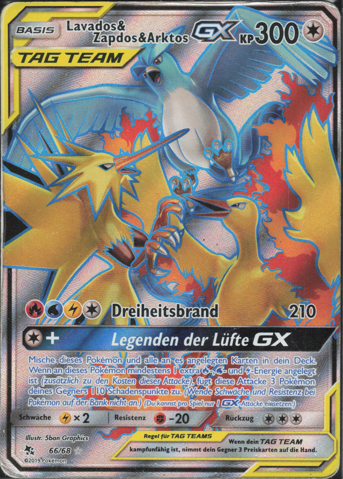 Lavados & Zapdos & Arktos GX - 66/68 - DE