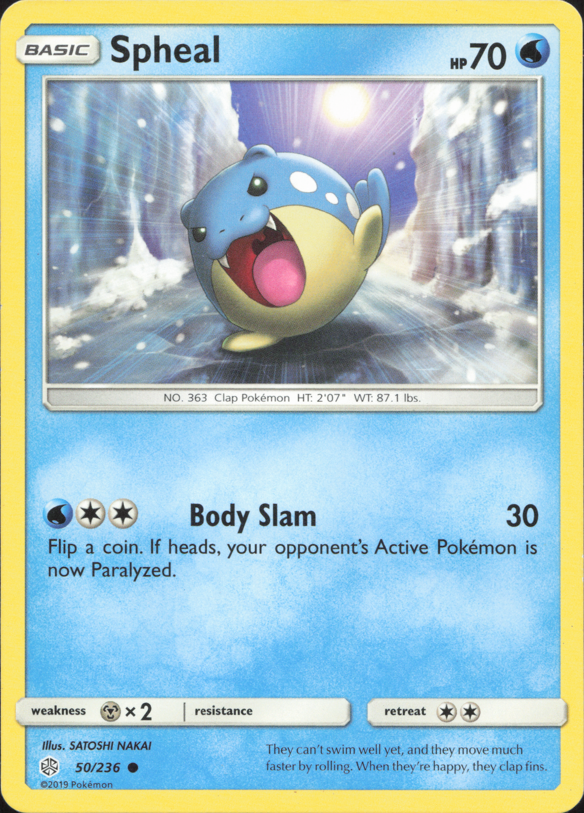 Spheal – 50/236 – Cosmic Eclipse – Englisch