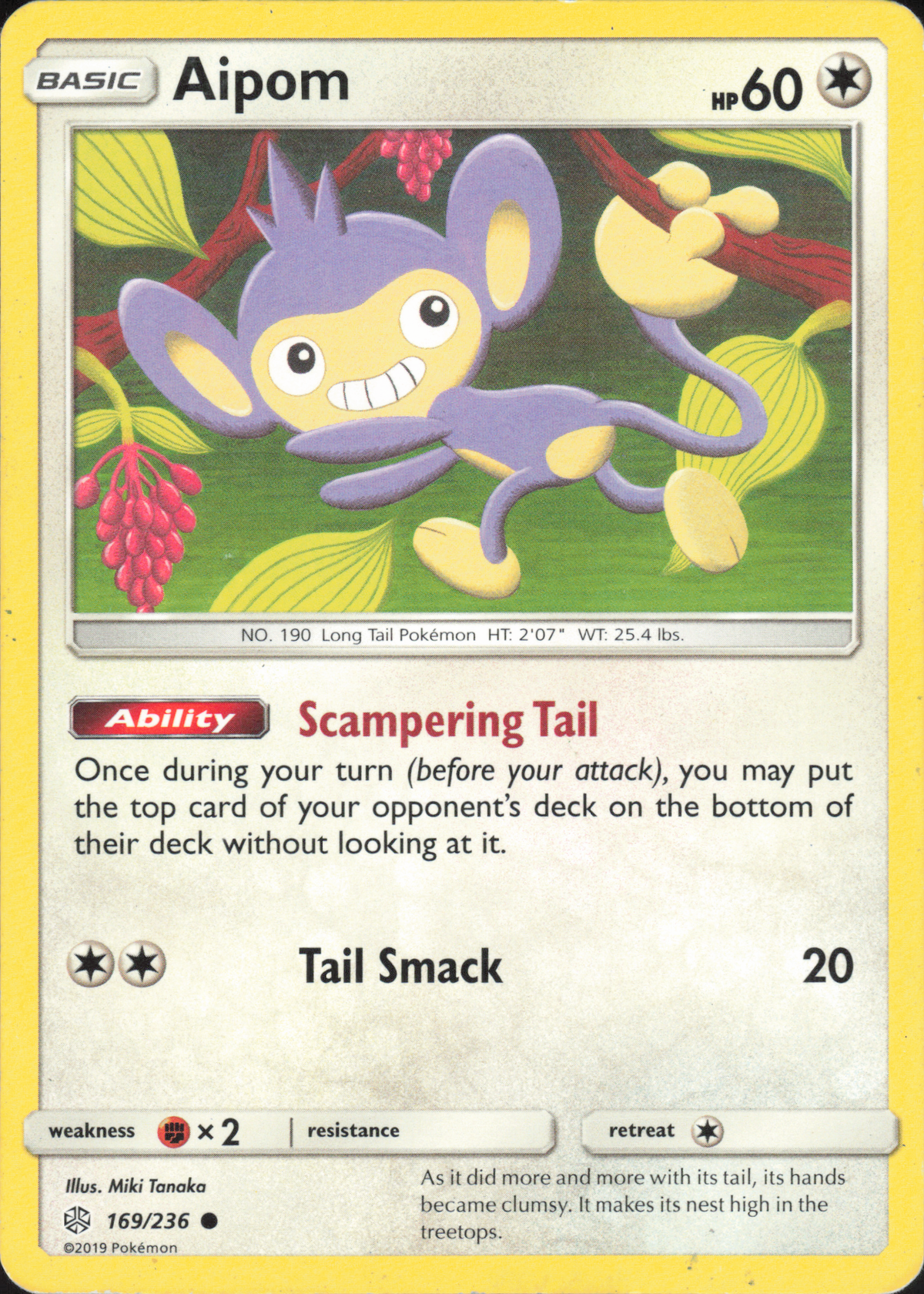 Aipom 169/236 Vorderseite