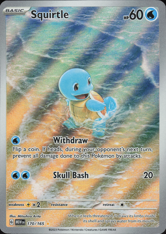 Pokémon - Squirtle 170/165 Pokémon 151 (EN) - NM
