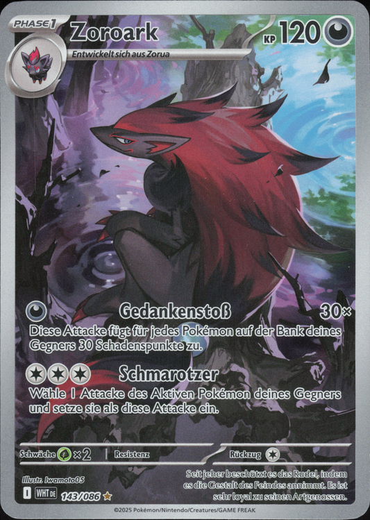 Zoroark 143/086 – Weiße Flammen – Deutsch