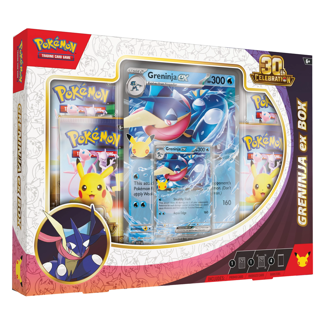 Pokémon TCG: 30th Celebration Greninja ex Box (EN) – Vorderseite