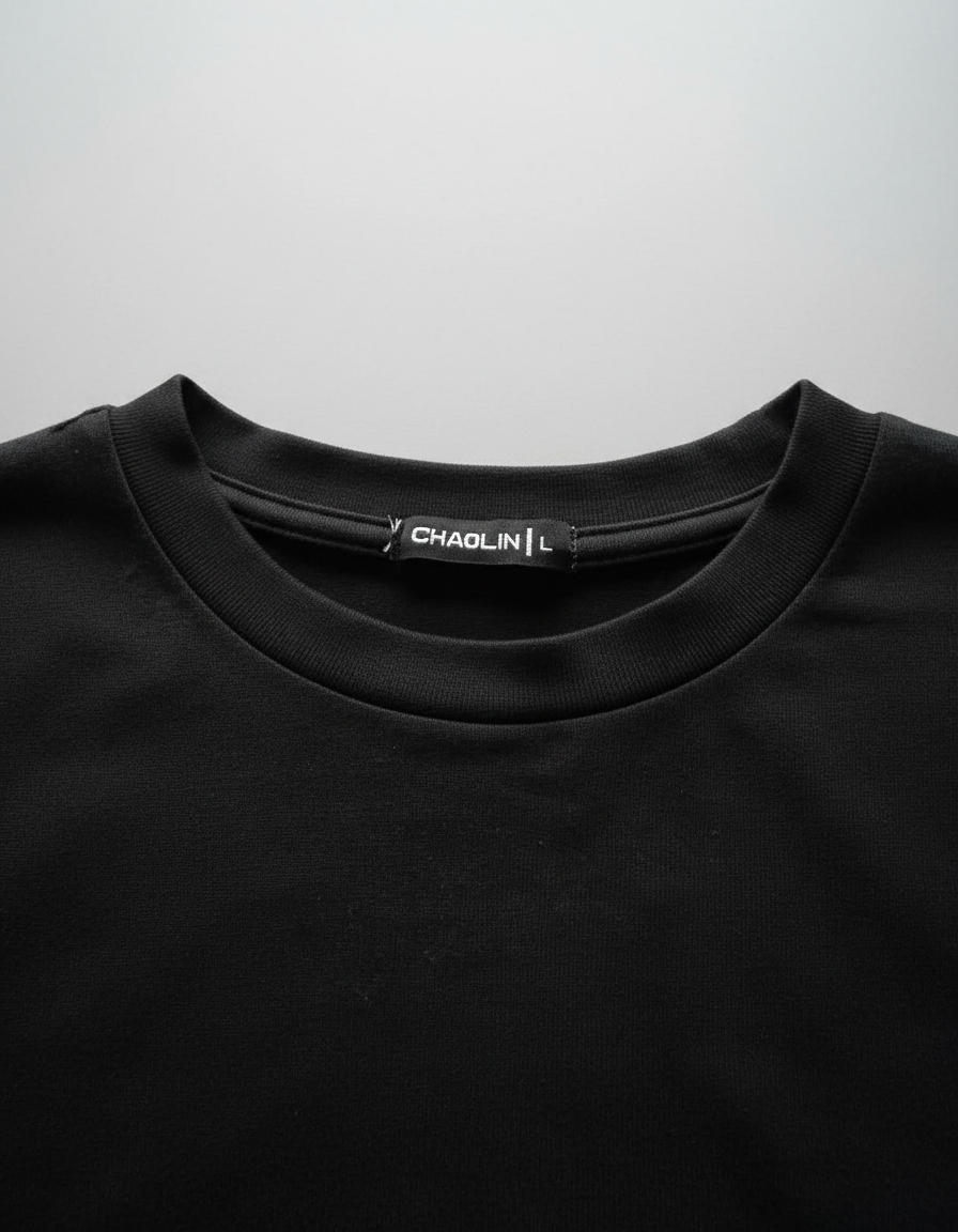 CHAOLIN Heavyweight Boxy T-Shirt Black (300GSM)