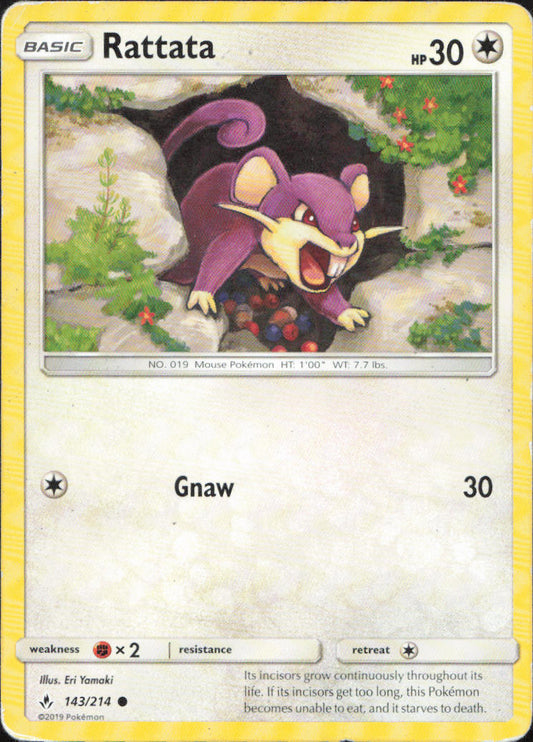 Rattata 143/214 Vorderseite