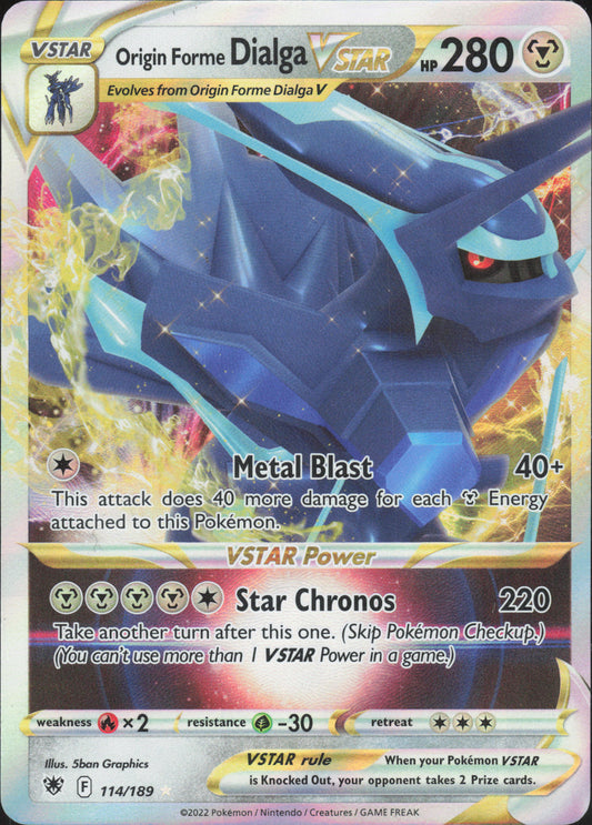 Origin Forme Dialga VSTAR – 114/189 – Astral Radiance – Englisch