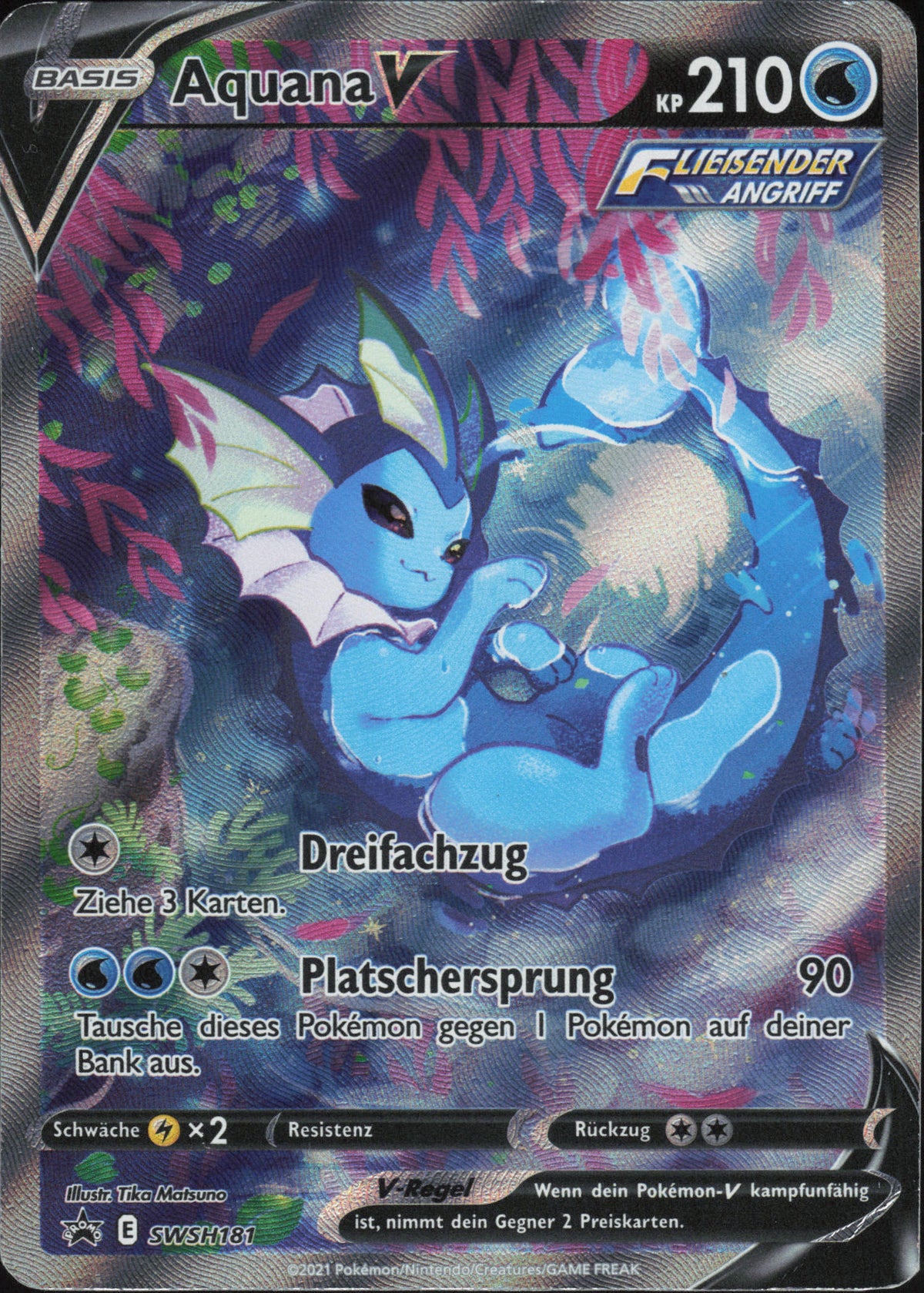 Pokémon - Aquana V SWSH181 SWSH Black Star Promos (DE) - LP