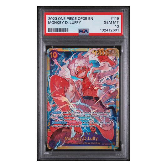 Monkey.D.Luffy OP05-119 Secret Rare – Awakening of the New Era – Englisch – PSA 10 GEM MT