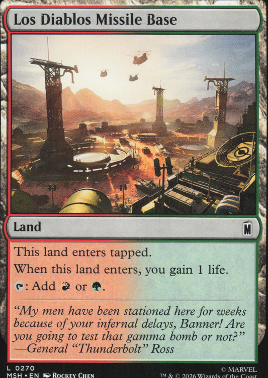 Los Diablos Missile Base Vorderseite