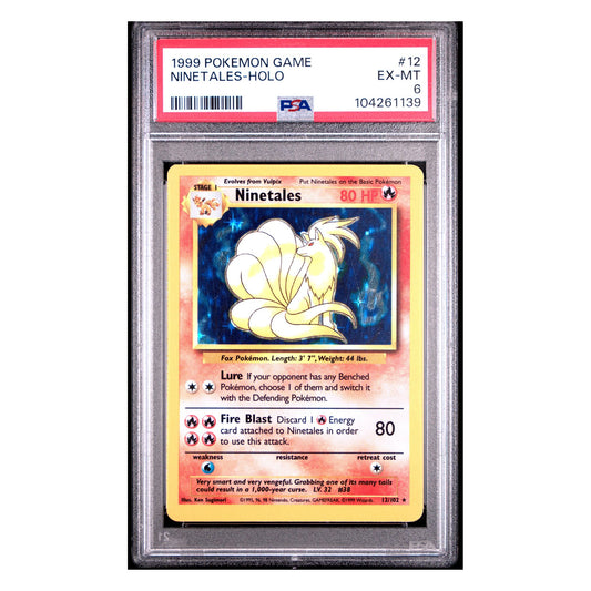 Ninetales 12/102 Holo Rare – Base Set – Englisch – PSA 6 EX-MT