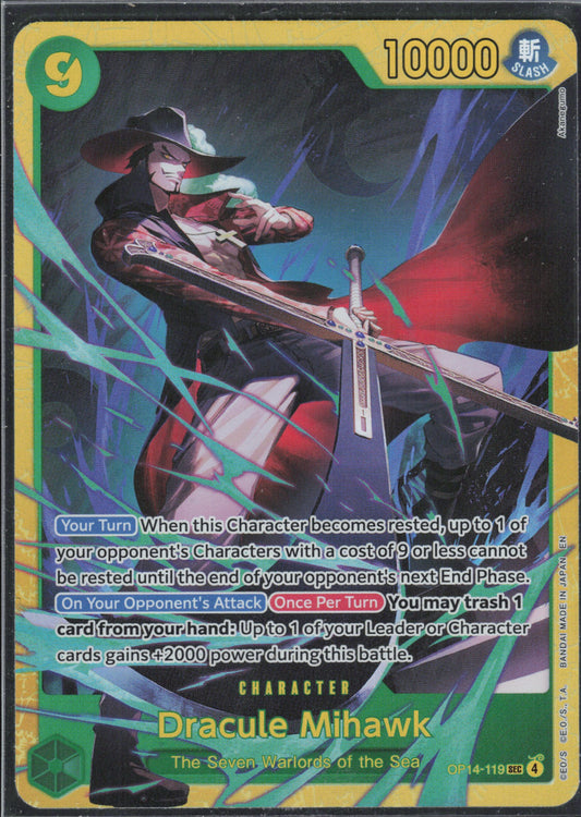 Dracule Mihawk OP14-119 Vorderseite