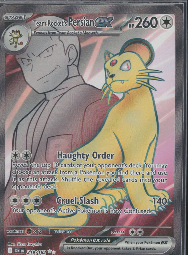 Team Rocket's Persian ex 219/182 – Destined Rivals – Englisch – Ultra Rare