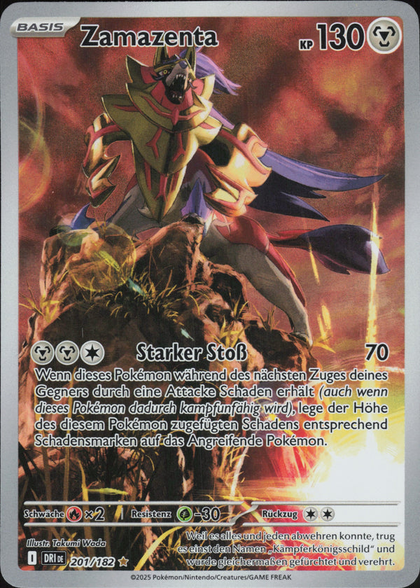 Zamazenta 201/182 – Ewige Rivalen – Deutsch – Illustration Rare