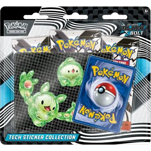 Pokémon Écarlate et Violet : Autocollant technique Black Bolt -EN-