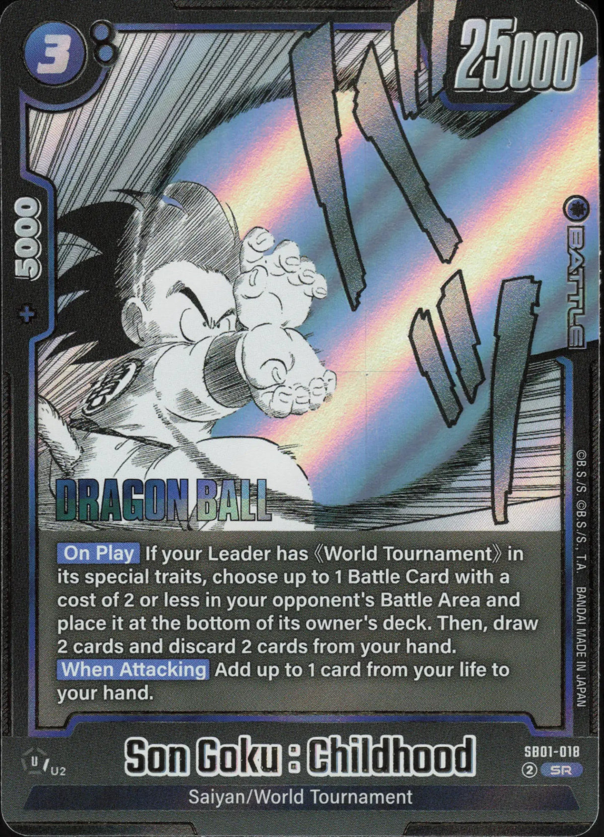 Dragon Ball - Son Goku : Childhood SB01-018 Fusion World Manga Booster 01 Super Rare (EN) - NM
