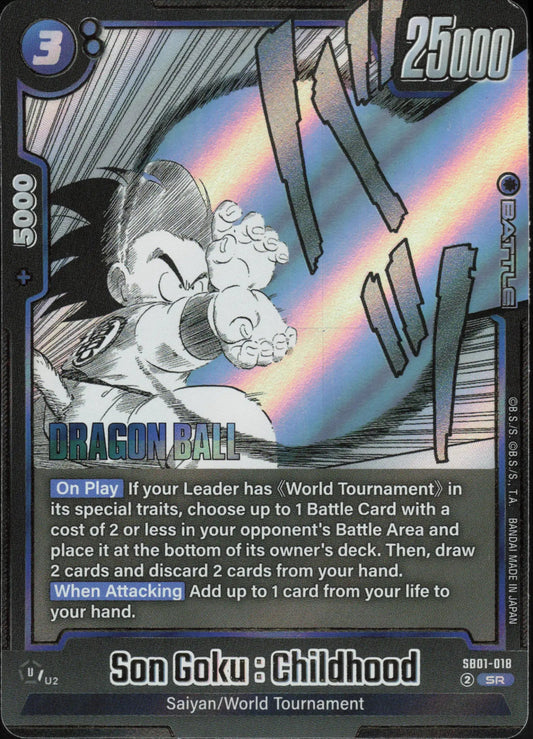Dragon Ball - Son Goku : Childhood SB01-018 Fusion World Manga Booster 01 Super Rare (EN) - NM